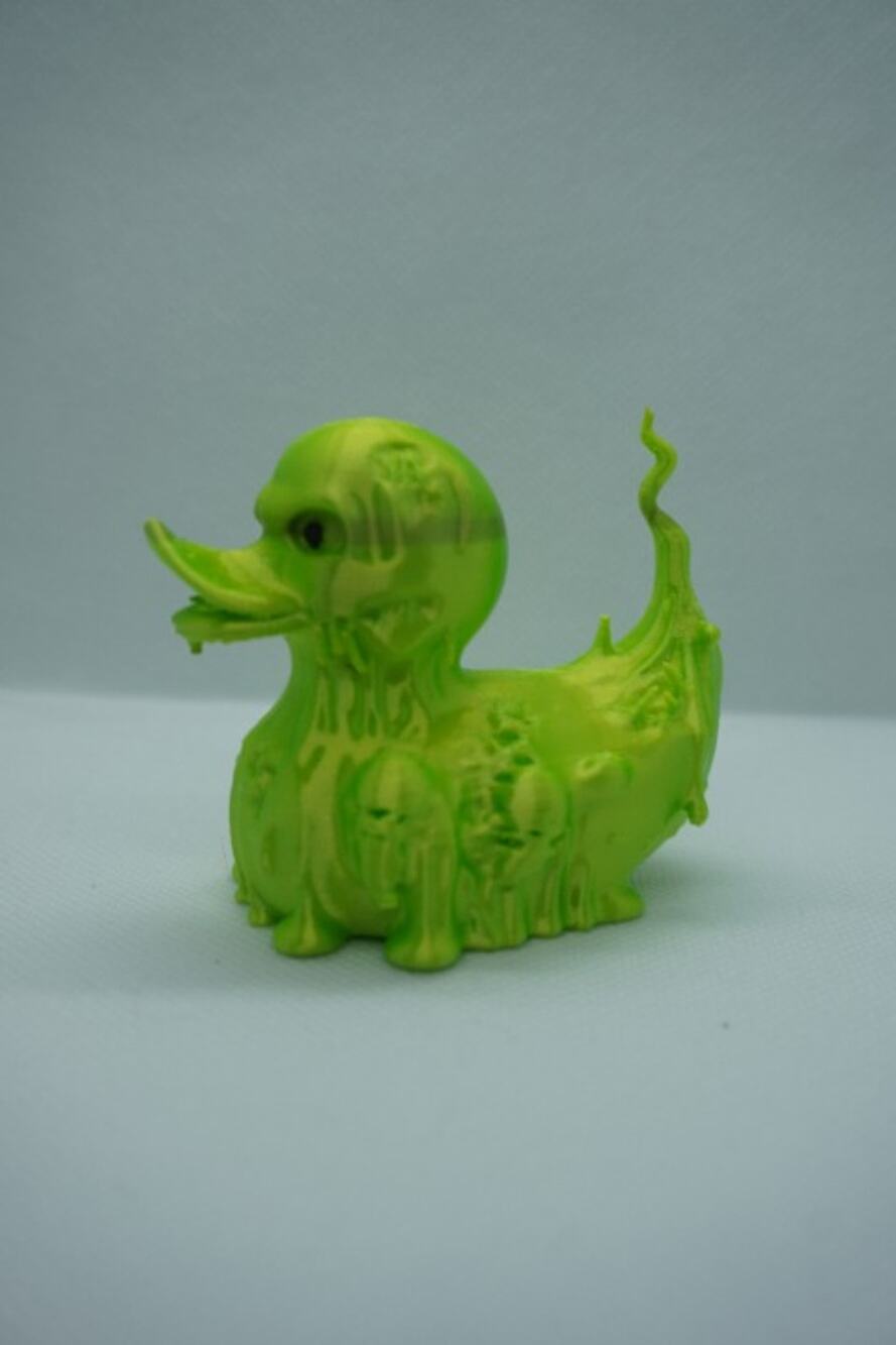 Green Evil Spirit Duck Halloween Decor